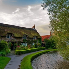 Ireland, house, thatch