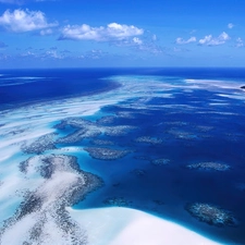 Island, landscape, sea