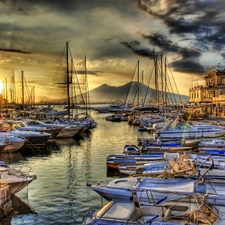 Harbour, Neapol, Italy, Boats