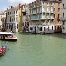 Italy, Venice, by, water, Houses