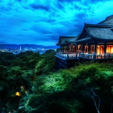 Hill, Kyoto, Japan, temple