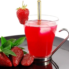 juice, strawberries, cup