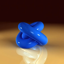 knot, abstraction, blue