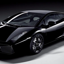 headlights, Black, Lamborghini Gallardo