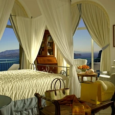 The hotel, Window, landscape, Bedroom