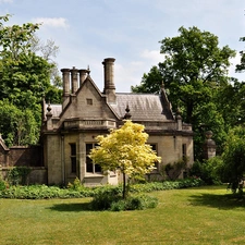 summer, ligh, shadow, sun, luminosity, Garden, house, flash