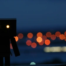 alien, light, lighthouse, Danbo