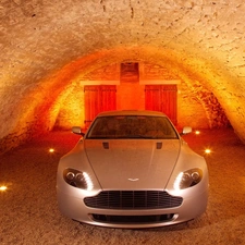 lighting, Aston Martin V8 Vantage S, garage