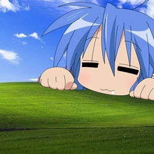 windows, Konata, Lucky Star