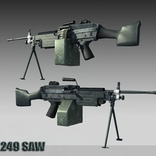 M249 SAW, graphics