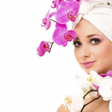 orchids, Women, make-up