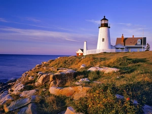 coast, Lighthouse, maritime, sea