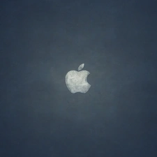 Apple, Gray, metal, logo