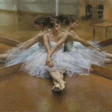 vicente romero redondo, ballerina, Mirror, Women