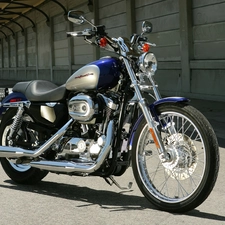 glare, Harley Davidson XL1200C, Mirrors