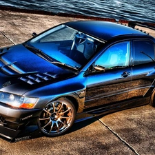 Mitsubishi Lancer, water