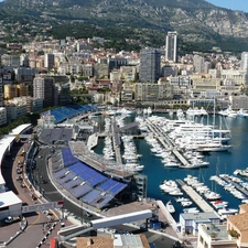 Monaco, panorama, town