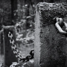 Monument, chain, tomb