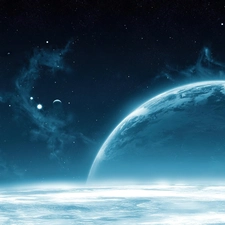 moon, Planet, Night