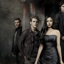 Joseph Morgan, The Vampire Diaries, Paul Wesley, ian somerhalder, Nina Dobrev, The Vampire Diaries