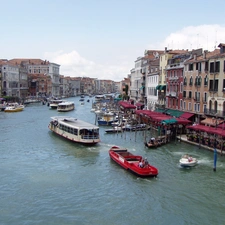 motorboat, Italy, Venice