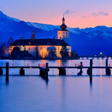 Austria, Ort Castle, Lake Traunsee, Gmunden