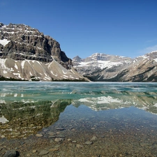 lake, Mountains