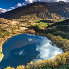 lake, New Zeland, Mountains