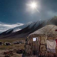 Mountains, Afganistan, Yurt