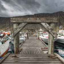 Harbour, Isafjorder, New Zeland, Boats