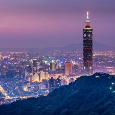 Taipei 101, Town, night