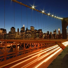 bridge, light, Night, Bruklinski