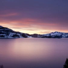 Norway, lake, Mountains