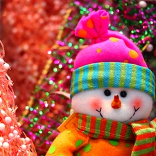 ornamentation, Christmas, shawl, Hat, Snowman