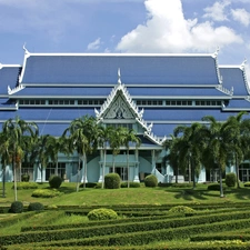 Palms, Mansion, Garden