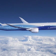 Boeing 787, plane, passenger