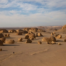 Desert, rocks, pilgrim, Sandstone