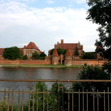 Nogat River, Malbork, Poland, Teutonic Castle