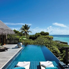 Pool, Tropical, Coast, VEGETATION, sea, Hotel hall