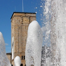 Poznań, fountain, Castle