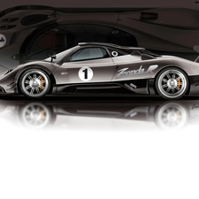 side, Pagani Zonda, profile