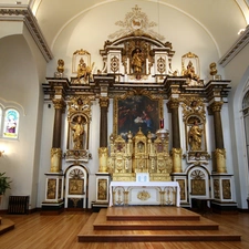 Quebec, chair, altar