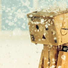 Danbo, M&Ms mate, Rain, cardboard