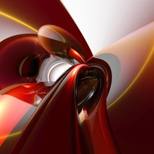 abstraction, red