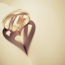 jewellery, shadow, Heart, rings