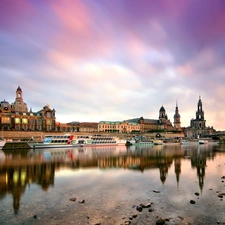 Germany, Town, River, Dresden