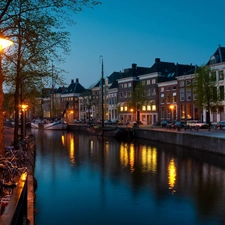 River, Amsterdam, night