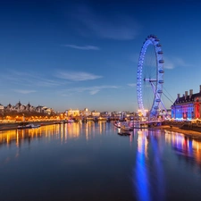 River, thames, circle, Observational, London