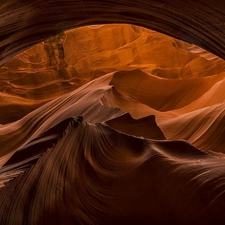 State of Arizona, The United States, rocks, Antelope Canyon, cave