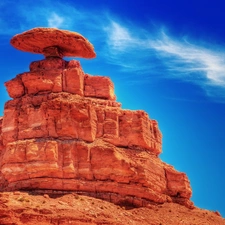 Rocks, canyon, Sky